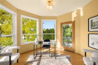home office or sunlit reading room