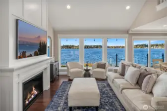Beautiful fireplace and hardwood floors this home feels like new construction.