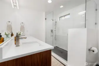 Main floor Owner Suite bathroom is absolutely gorgeous!