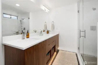 Main floor Owner Suite bathroom is absolutely gorgeous!