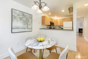 Dining kitchen open space