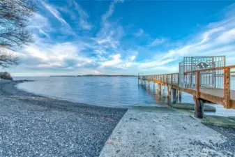 Community dock looking Northwest