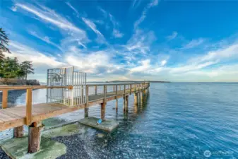 Community dock looking Northwest