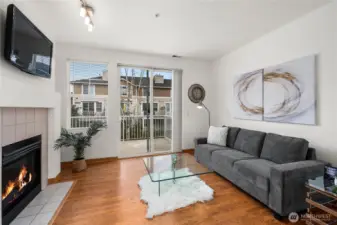 Large windows allow in a ton of natural sunlight.