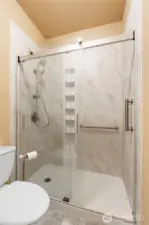 The seller updated the shower