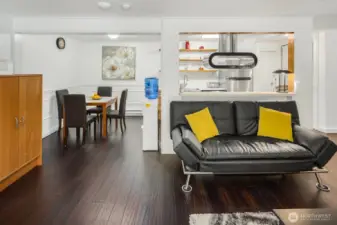 Great open room concept has open floor plan