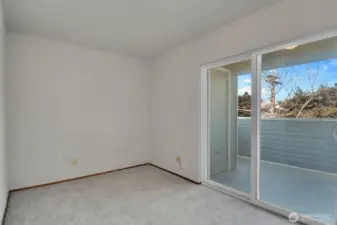First bedroom offers a second slider door out to the private balcony where you can relax and unwind with your favorite beverage before you retire for the day.