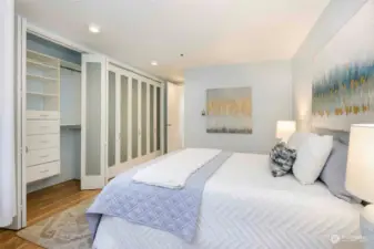 Primary suite offer an abundace of closet space.