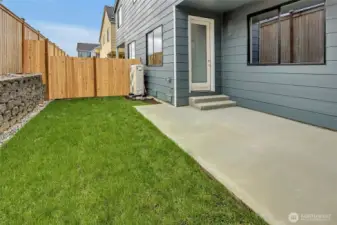 Covered patio backyard at lot 11 - 16FT DEEP!!