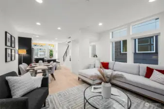 Photos of model home 9213 with similar finishes & floor plan.