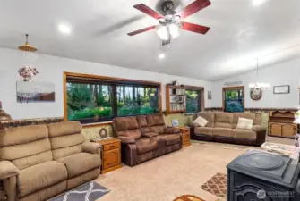 Roomy living area.