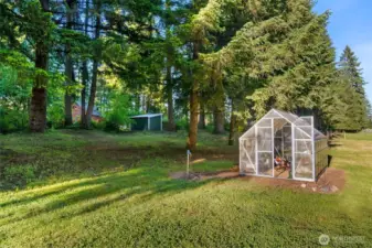 Greenhouse for getting a jumpstart for garden starts