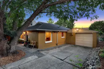 Large attached garage with plenty off street parking.