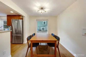 Dining area from living room.