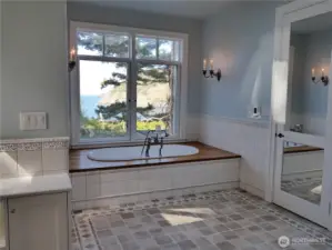 Remarkable views from the bathroom!