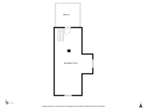 Floorplan for top floor