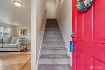 Front Door and Stairs