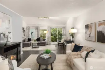 Walk down to a fully updated open concept level. Full of natural light and extended space with a living room bump out extension. You get more in Unit #181.