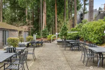Come on down to the multitude of outdoor seating areas and enjoy all that Sixty01 offers. This patio is at the Clubhouse just a 3 min walking distance from the door of Unit 181.