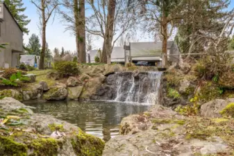 Endless water fall features all over the Sixty01 Village. Winter vibe here.