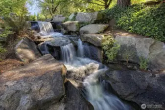 Endless water fall features all over the Sixty01 Village. Summer Vibe here!
