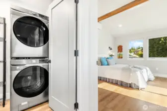 Laundry on top level