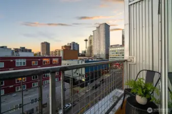 City and Space Needle views