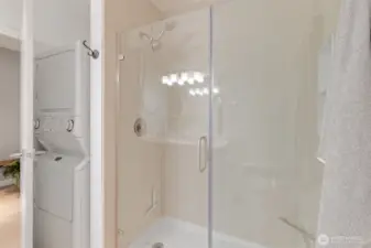 Remodeled walk-in shower