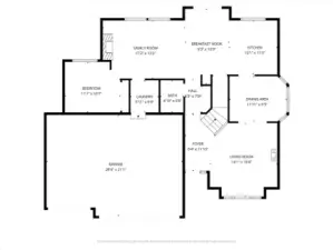 Designed for Connection and Comfort  ?The floor plan of this home is masterfully engineered to balance grand, open-concept living with private, quiet retreats.  ?Main Level: Light and Accessibility  ?The Grand Entry: Step through the front door into an airy foyer that opens immediately into a living room defined by soaring vaulted ceilings.  ?Heart of the Home: The back of the main floor features a seamless flow between the brand-new kitchen and the family room, anchored by the cozy gas fireplace.  ?Flexible Living: Tucked away on this level is the 5th bedroom/den, perfectly positioned near the modern half-bath for guests or those seeking a stair-free lifestyle.  ?Formal Entertaining: A dedicated dining room with a signature cove ceiling provides a sophisticated space for hosting.