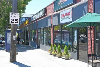 Morgan Junction includes multiple small businesses for multiple blocks on California Ave.