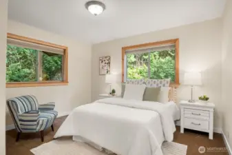 Third bedroom on the main level