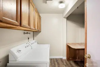 Laundry on lower level