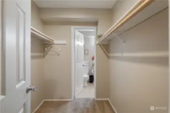 Primary Walk-in closet with bathroom