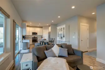 Garage access is also conveniently near the kitchen for bringing in those groceries!
