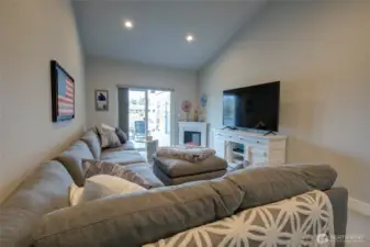 Main floor suite is currently used as a secondary family room.  It leads out to the rear deck overlooking the canal, as well as has a large closet and en-suite bath.  Would be a perfect main floor primary bedroom if desired!