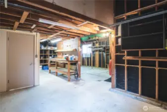 Huge double bay garage