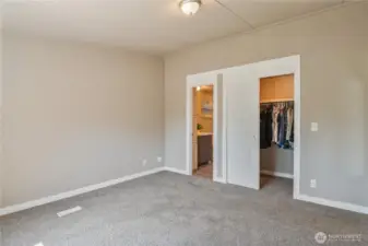 ...with a private bath and walk in closet