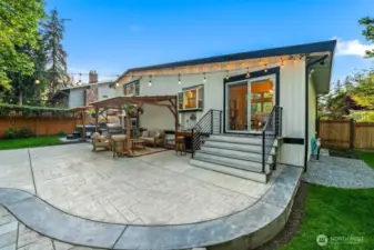 Oversized patio