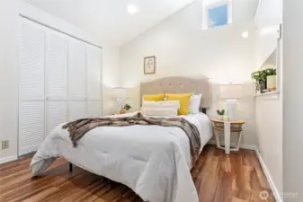 Bright and airy bedroom featuring generous natural light.
