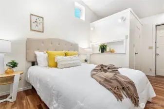 Enjoy a walk-in closet just off the bedroom.