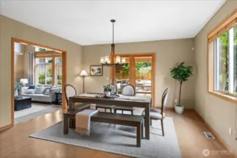2nd dining space off kitchen