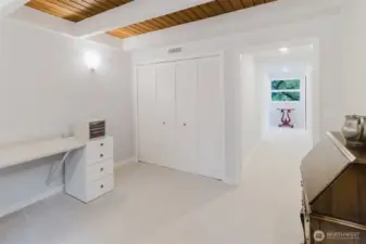 This is another view of the office with view towards the laundry and bathroom.