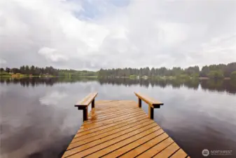 Bring your boat and have access on your private dock during the boating season and fishing season.