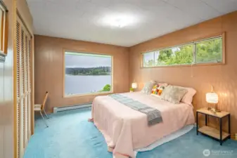 Bedroom with Quartermaster views and plenty of storage