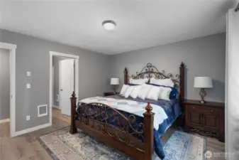 Primary bedroom with ensuite.