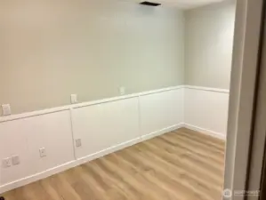 This is a bonus office or storage room in the lower level.