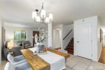 ...and flows through a dedicated dining space..