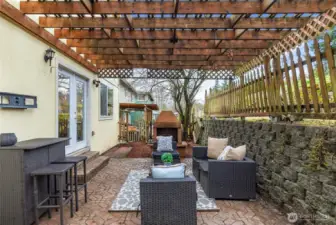 Backyard entertainment space - ready to relax or host all the fun!