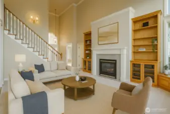 Virtually Staged Living Room