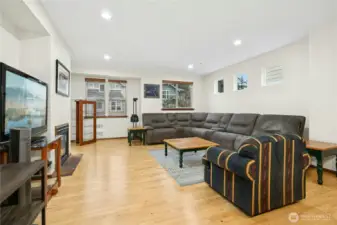 Open sightlines create effortless flow throughout the main level.